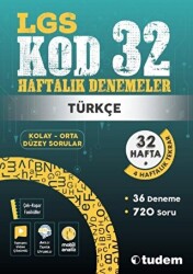 8. Sınıf Türkçe Kod 32 Haftalık Denemeleri - 1