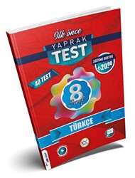 8. Sınıf Türkçe Yaprak Test - 1