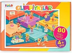 80 Parça Yer Puzzle-Olimpiyatlar - Eolo Yayıncılık