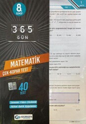 8.Sınıf 365 Gün Matematik 40 Yaprak Test - 1