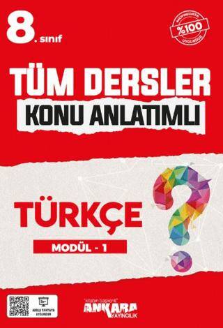 8.Sınıf Tüm Dersler Konu Anlatımlı Türkçe Modül-1 - 1