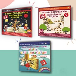 9-10-11-12-13 Yaş ve Üstü Çocuklar Için IQ Zeka - Dikkat Geliştiren Akıl Oyunları 3 Kitap - 1