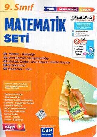 9. Sınıf Anadolu Lisesi Matematik Seti - 1