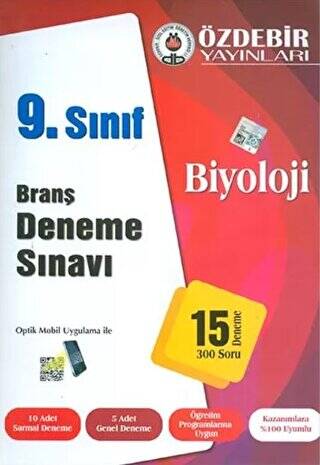 9. Sınıf Biyoloji 15 Branş Deneme Sınavı - 1
