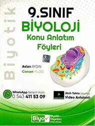 9. Sınıf Biyoloji Konu Anlatım Föyleri - 1