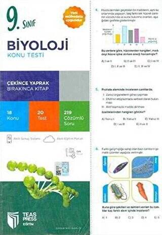 9. Sınıf Biyoloji Konu Testi - 1