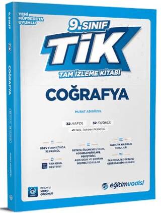 9. Sınıf Coğrafya Tik Tam İzleme Kitabı - 1