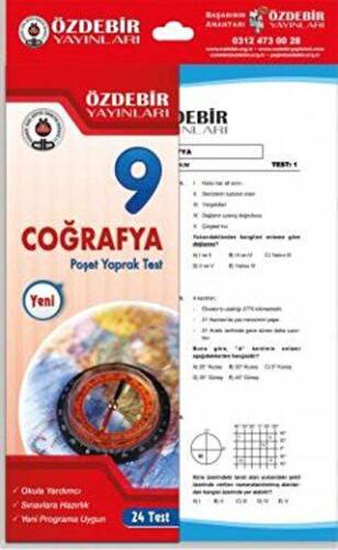 9. Sınıf Coğrafya Yaprak Test - 1