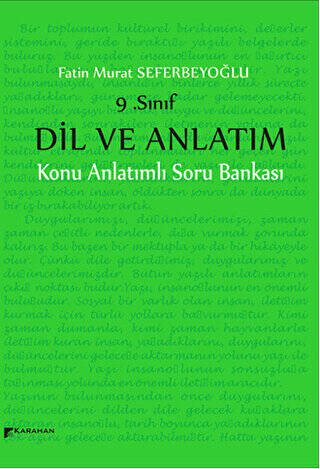 9. Sınıf Dil ve Anlatım Konu Anlatımlı Soru Bankası - 1