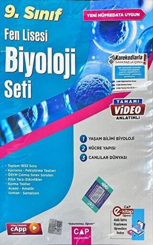 9. Sınıf Fen Lisesi Biyoloji Seti - 1
