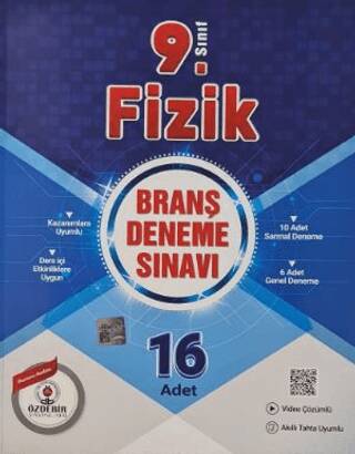 9. Sınıf Fizik Branş Deneme Sınavı - 1
