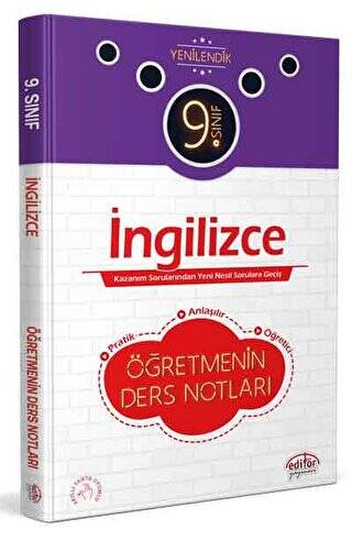 9. Sınıf İngilizce Öğretmenin Ders Notları - 1