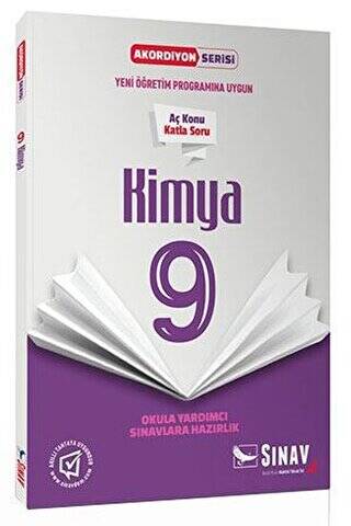 9. Sınıf Kimya Akordiyon Kitap - 1
