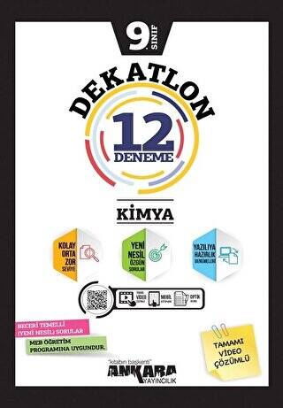 9. Sınıf Kimya Dekatlon 12 Deneme - 1