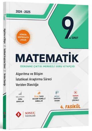 9. Sınıf Matematik Algoritma ve Bilişim İstatistiksel Araştırma Süreci Veriden Olasılığa Soru Kitapçığı - 1