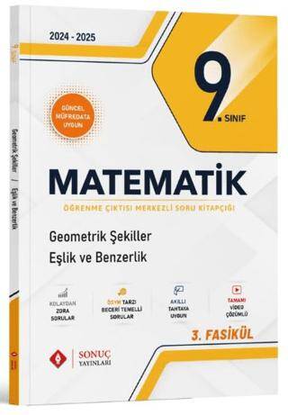 9. Sınıf Matematik Geometrik Şekiller Eşlik ve Benzerlik Soru Kitapçığı - 1