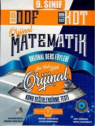 9. Sınıf Matematik ODF KDT Orijinal Ders Föyleri Konu Değerlendirme Testleri - 1