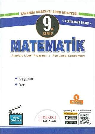 9. Sınıf Matematik Üçgenler ve Veri Soru Bankası Derece Yayınları - 1