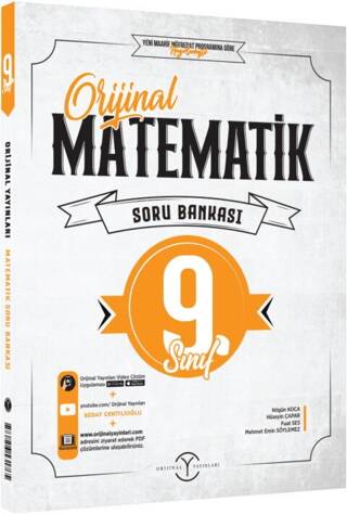 9. Sınıf Orijinal Matematik Soru Bankası - 1