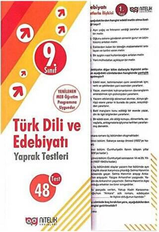 9. Sınıf Türk Dili Ve Edebiyatı Yaprak Testleri - 1