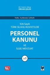 926 Sayılı Türk Silahlı Kuvvetleri Personel Kanunu ve İlgili Mevzuat 2 Cilt - 1