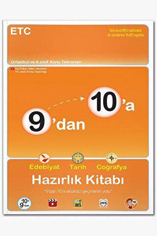 9`dan 10`a Edebiyat Tarih Coğrafya Hazırlık Kitabı - 1
