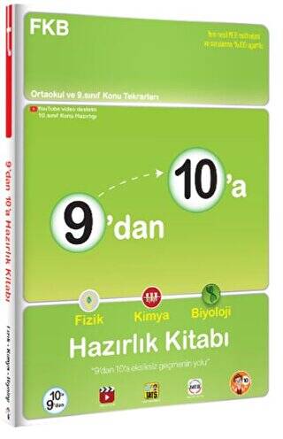 9`dan 10`a Fizik Kimya Biyoloji Hazırlık Kitabı - 1