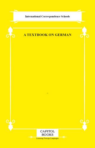 A Textbook on German - 1