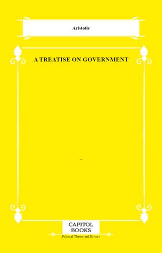 A Treatise on Government - 1