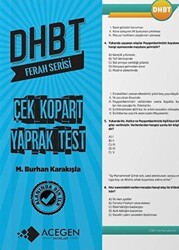 DHBT Ferah Serisi Çek-Kopart Yaprak Test - 1