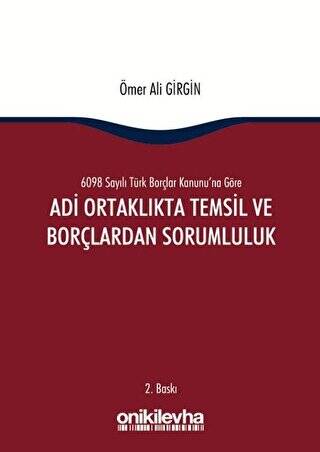 Adi Ortaklıkta Temsil ve Borçlardan Sorumluluk - 1