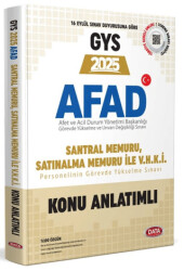 AFAD Memur GYS Konu Anlatımlı - Data Yayınları