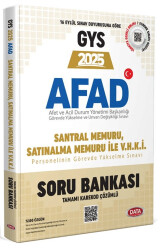 AFAD Memur GYS Soru Bankası - Karekod Çözümlü - Data Yayınları