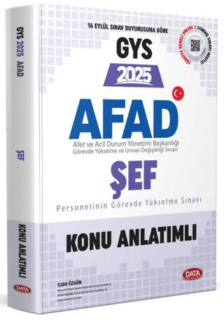 AFAD Şef GYS Konu Anlatımlı - 1