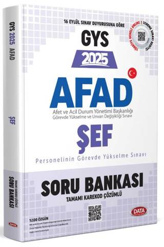 AFAD Şef GYS Soru Bankası - Karekod Çözümlü - 1