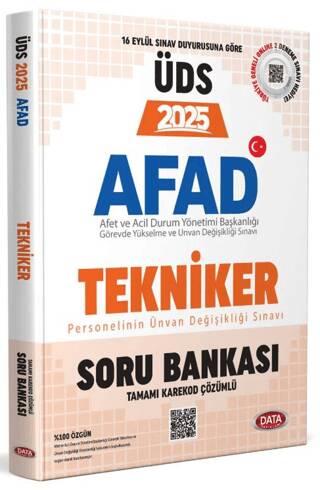 AFAD Tekniker - Teknisyen ÜDS Soru Bankası - Karekod Çözümlü - 1