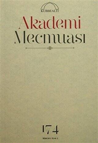 Akademi Mecmuası Sayı: 174 Nisan 2015 - 1