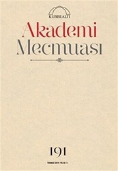 Akademi Mecmuası Sayı: 191 Temmuz 2019 - 1