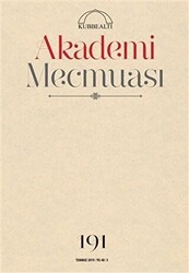 Akademi Mecmuası Sayı: 191 Temmuz 2019 - 1