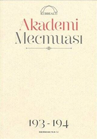 Akademi Mecmuası Sayı: 193-194 Kasım - Aralık 2019 - 1