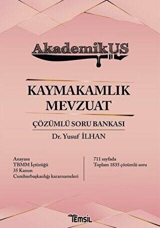 Akdemikus Kaymakamlık Mevzuat Çözümlü Soru Bankası - 1