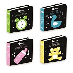 Akıllı Bebek - Kontrast Renkler Seti 4 Kitap Takım - 1