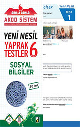 Akıllı Damla Sosyal Bilgiler Yeni Nesil Yaprak Testler - 6. Sınıf - 1