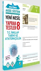 Akıllı Damla T.C. İnkılap Tarihi Ve Atatürkçülük Yeni Nesil Yaprak Testler - 8. Sınıf - 1