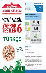 Akıllı Damla Türkçe Yeni Nesil Yaprak Testler - 6. Sınıf - 1