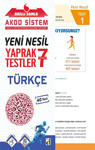 Akıllı Damla Türkçe Yeni Nesil Yaprak Testler - 7. Sınıf - 1