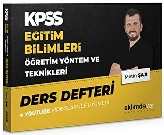 KPSS Eğitim Bilimleri Öğretim Yöntem ve Teknikleri Ders Defteri - 1