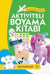 Aktiviteli Boyama Kitabı 5 Yaş - Hayvanlar Yeşil Kitap - 1