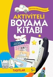 Aktiviteli Boyama Kitabı 5 Yaş - Taşıtlar Mor Kitap - 1