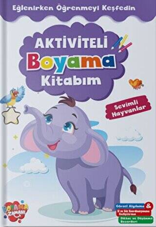 Aktiviteli Boyama Kitabı - Sevimli Hayvanlar - 1